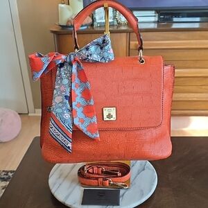MCM Orange Leather Satchel 🧡
